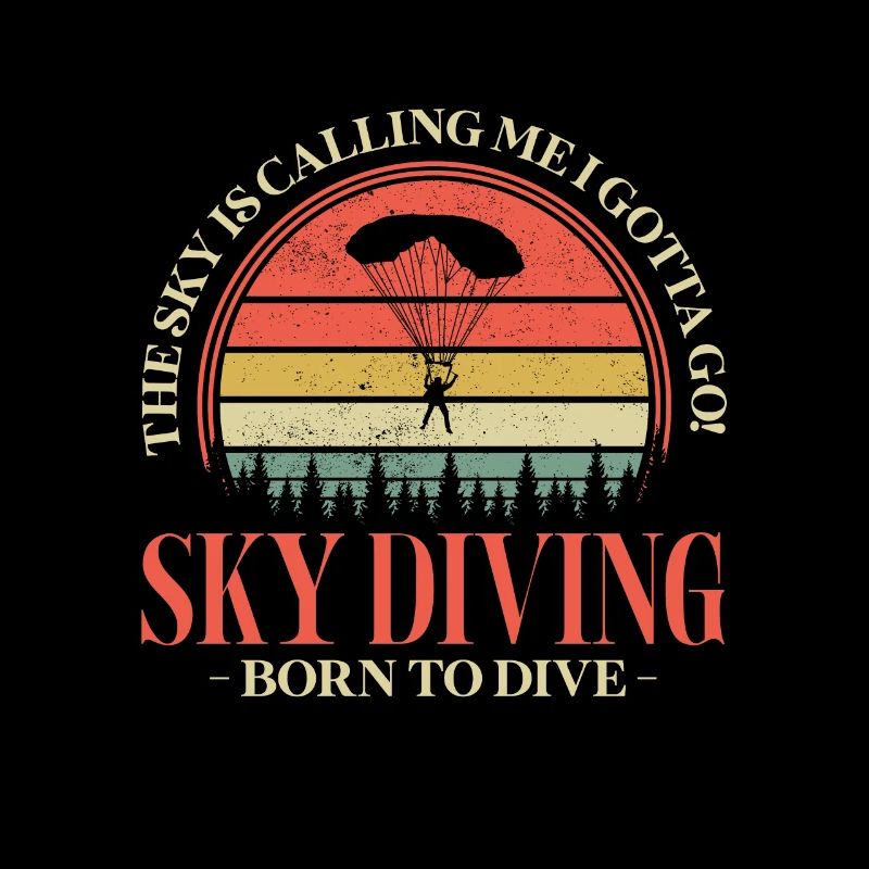 Skydive Skydiver Skydiving Fallschirm Geschenk