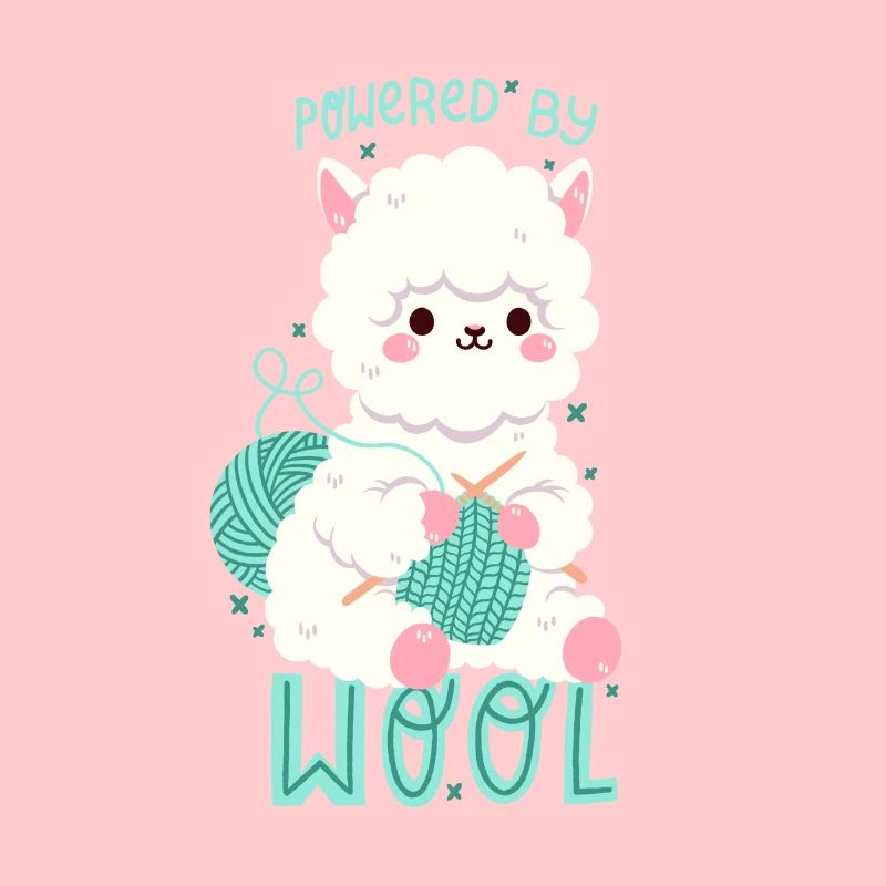 Alpaca with wool