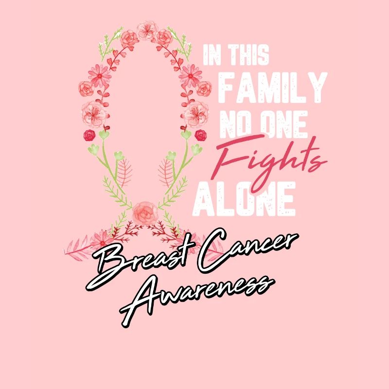 Breast Cancer Ribbon Flower Fight Chemo Gift