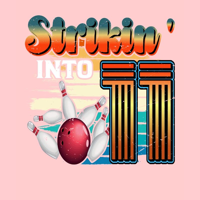Strikin' Into 11 Bowling Bowler 11e anniversaire