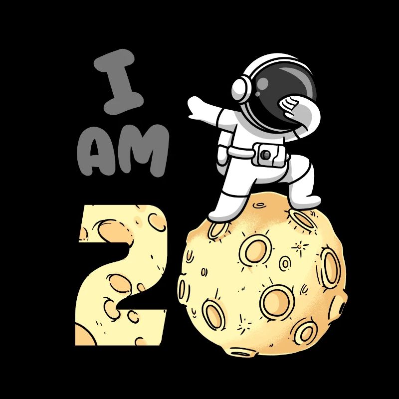 Ich Bin 2 Raum Astronaut Kind Moon Walker 2.