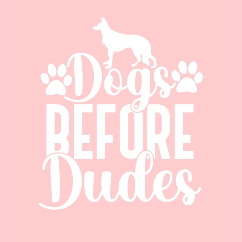 Chiens devant les gars