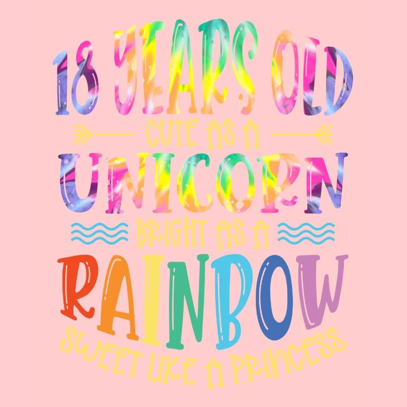 18 ans Mignon comme une licorne Brillant Comme