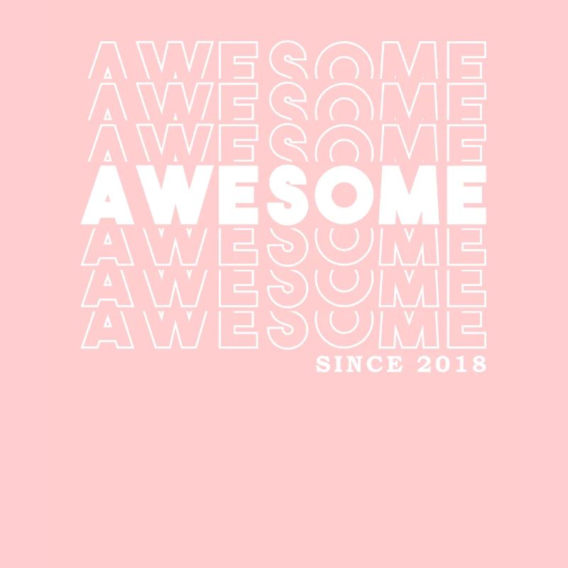 Awesome Since 2018 Mädchen Junge Geburtstag Retro