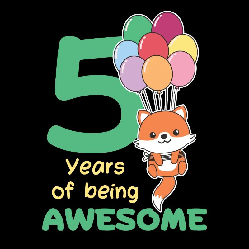 Fox for 5th birthday children five years old