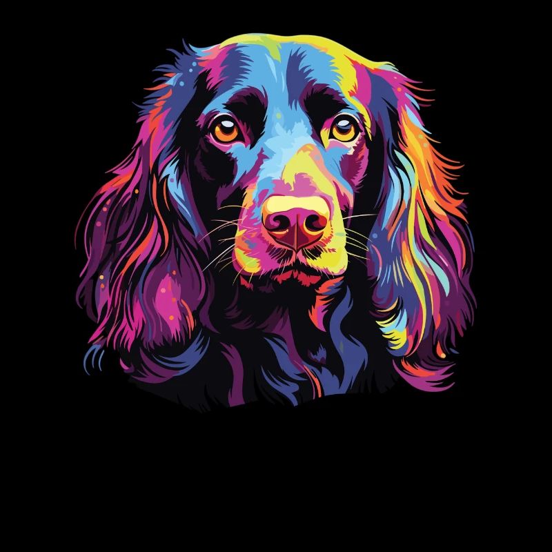 Wasserfarben Farbenfroher Boykin Spaniel