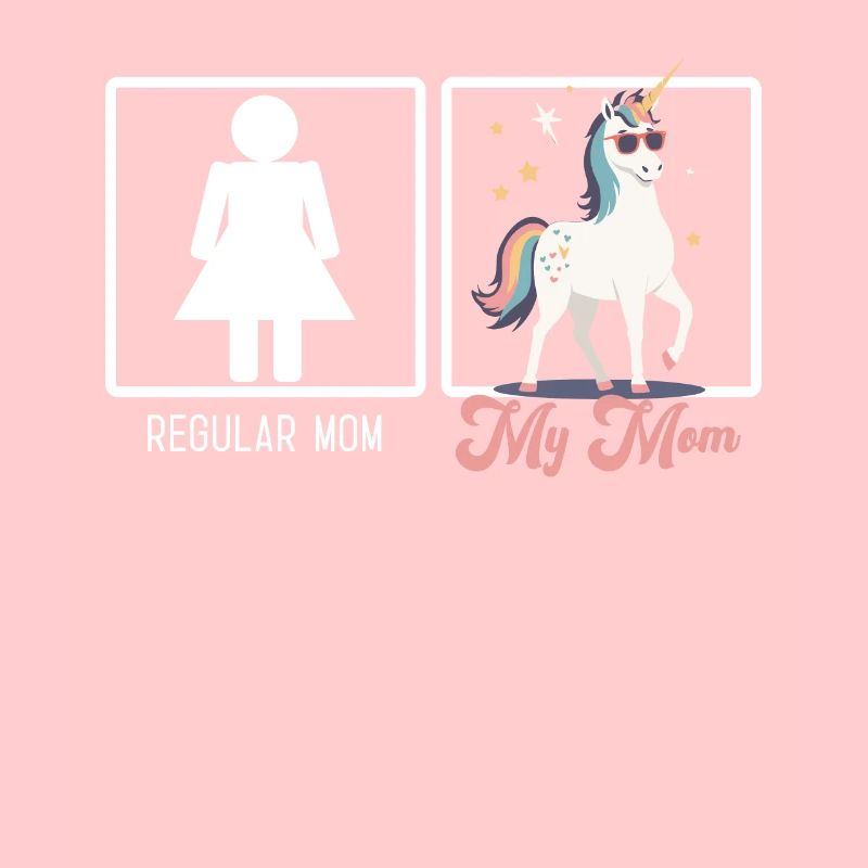 Lustiger Mutter Vergleich Einhorn Mama Design