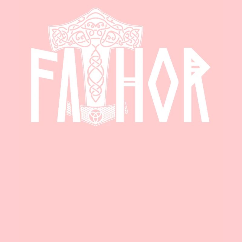 Stolzer Fathor Wikinger Papa Wikingerrunen Design