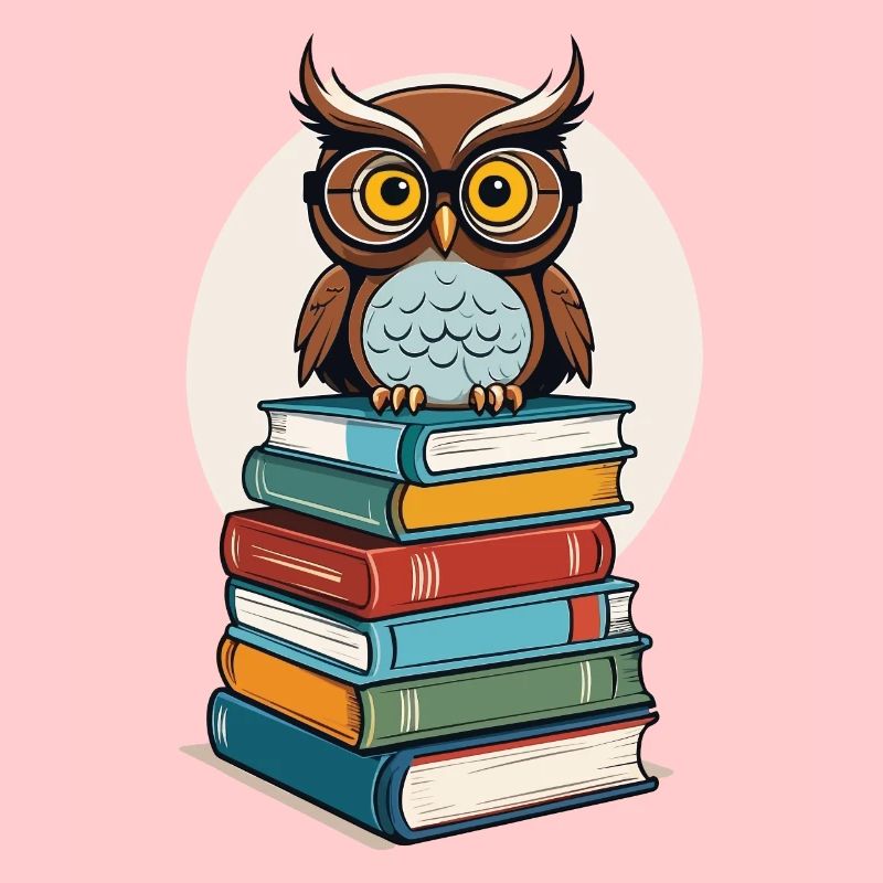 Bücher Eule Eulen Liebhaber Süße Buch Illustration