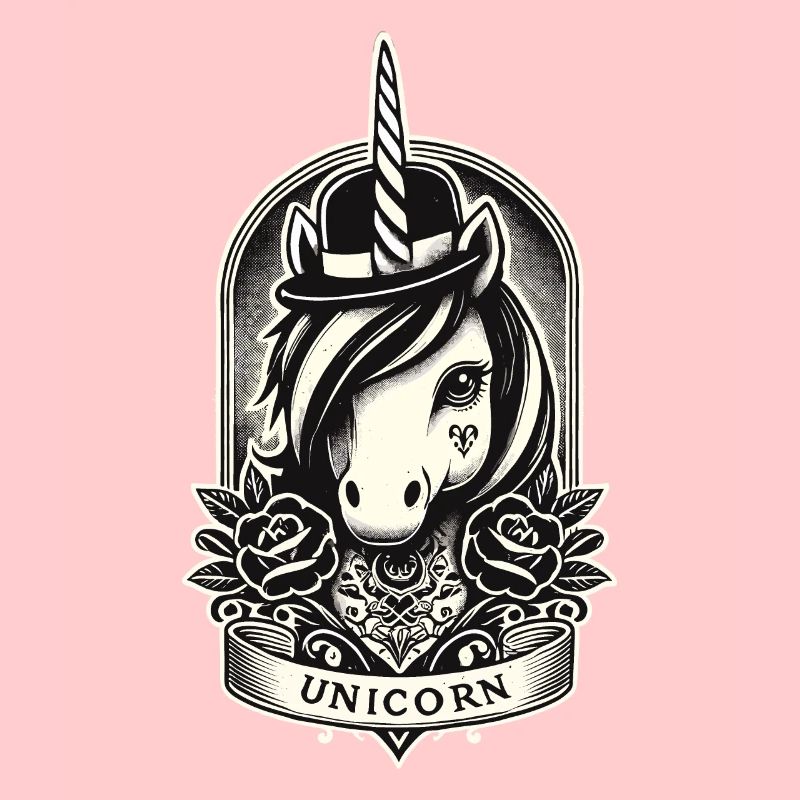 Effrayant gothique licorne esthétique Goth Design