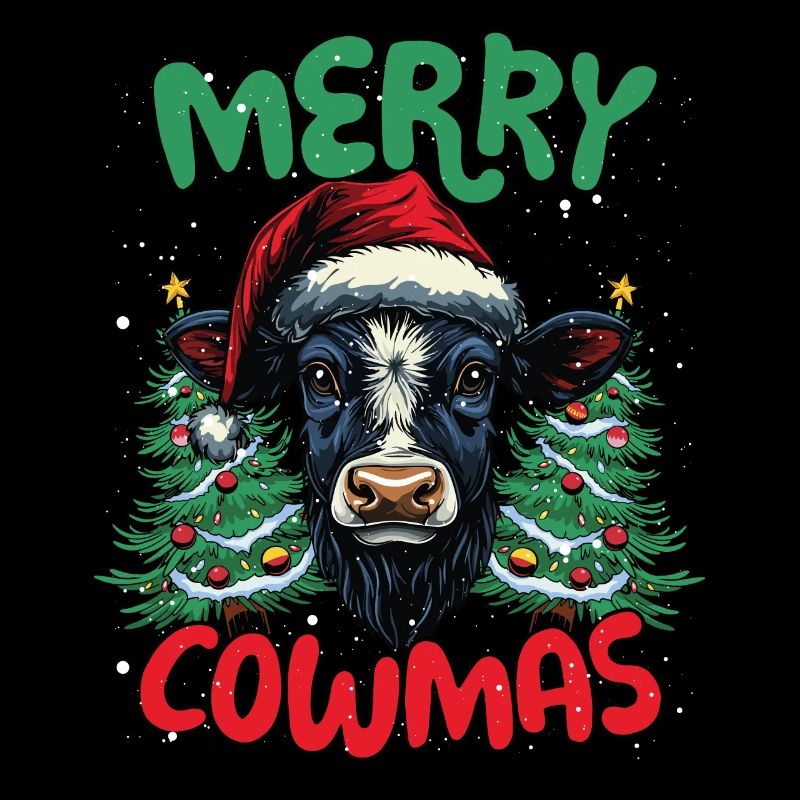 Joyeuses Vaches Drôles Noël