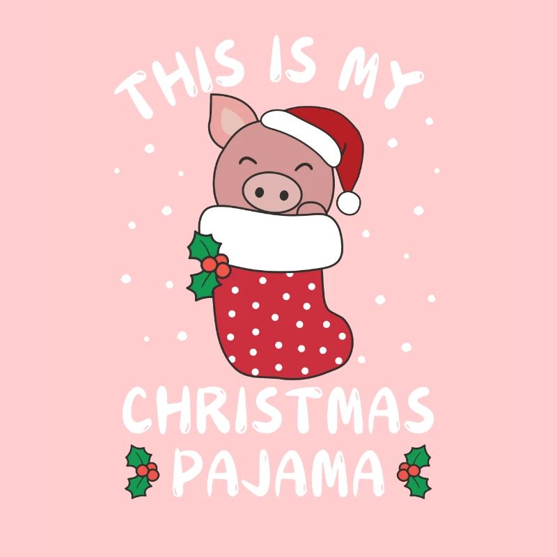 C’est mon pyjama de Noël, doux cochon