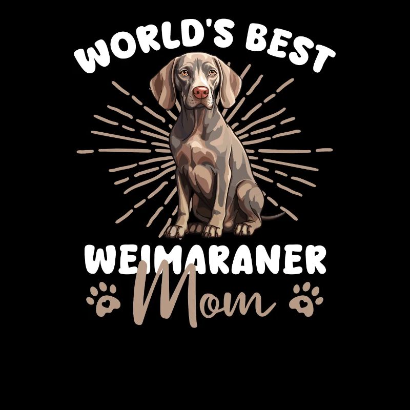 Weimaraner Groovy Weimaraner Mom