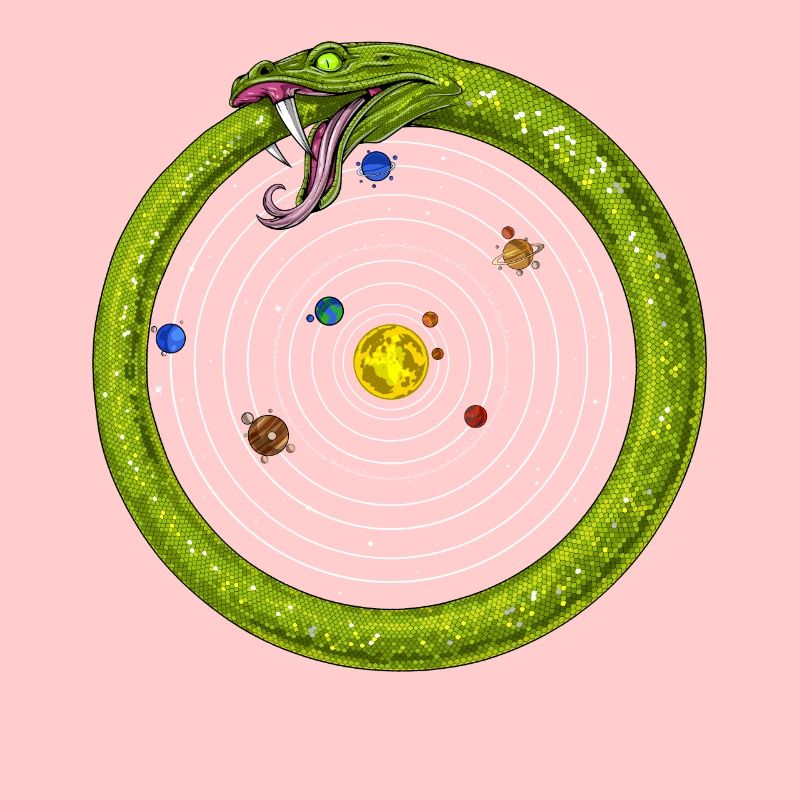 Sonnensystem Ouroboros Schlange