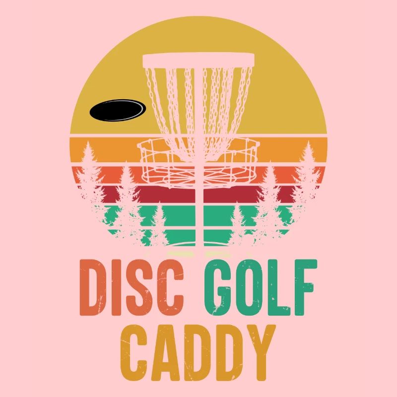 Disc Golf Caddy Golfing Lover Golfer Retro Vintage