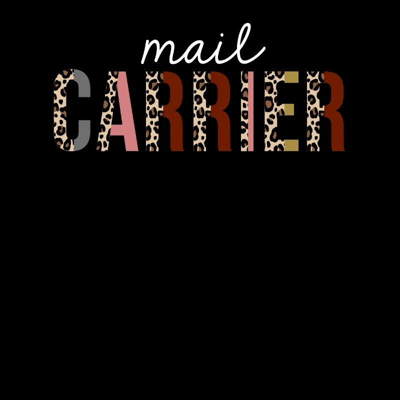 Mail Carrier Leopard Print Lustiges Geschenk