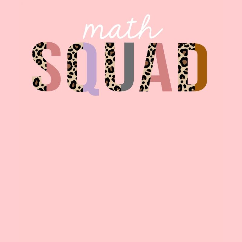 Math Squad Leopard Print Lustiges Geschenk