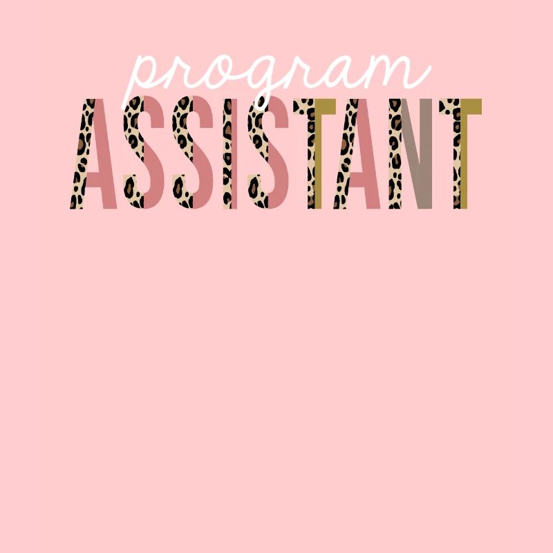 Program Assistant Leopard Print Funny Gift