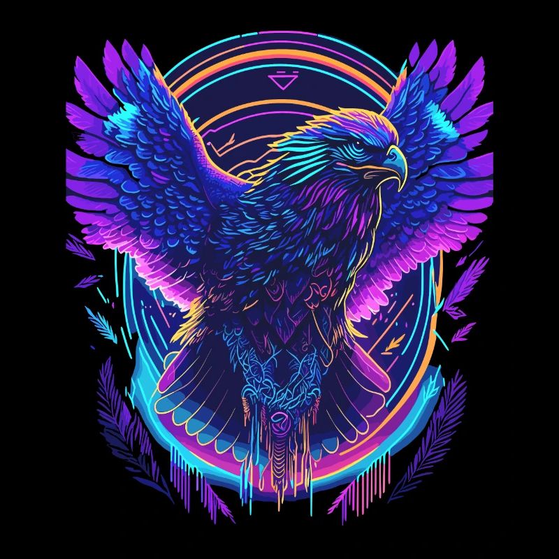Aigle volant Synthwave