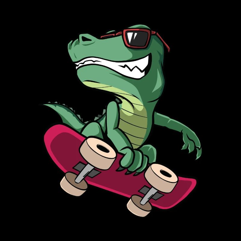 Cooler T-Rex Dinosaurier Skateboard