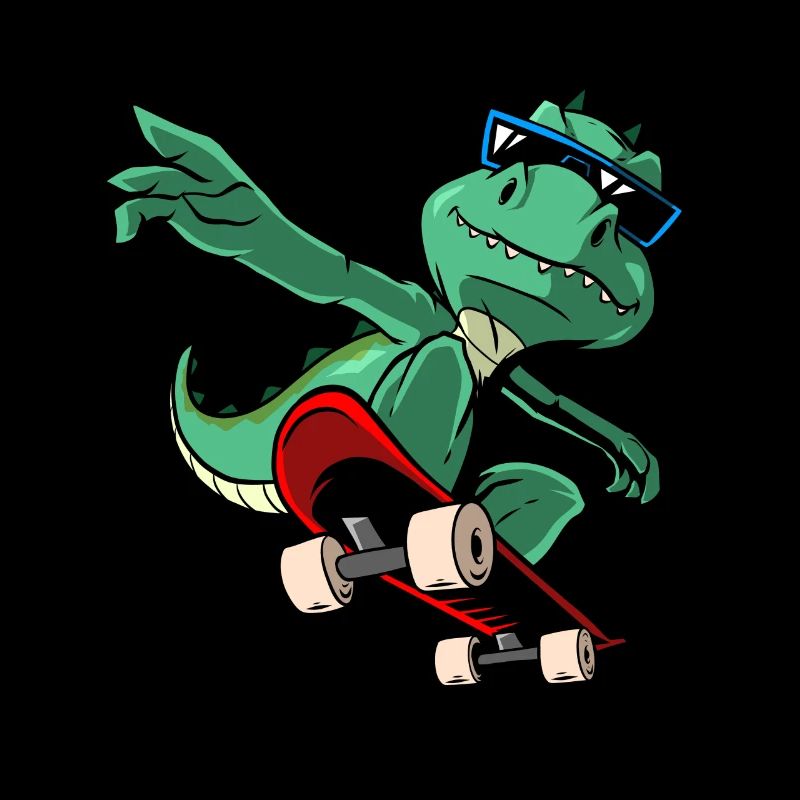 Cooler T-Rex Dinosaurier Skateboard