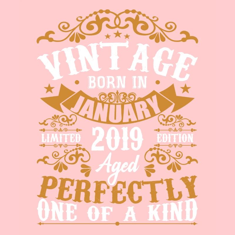 Januar 2019 Vintage Retro Geburtstagsgeschenk