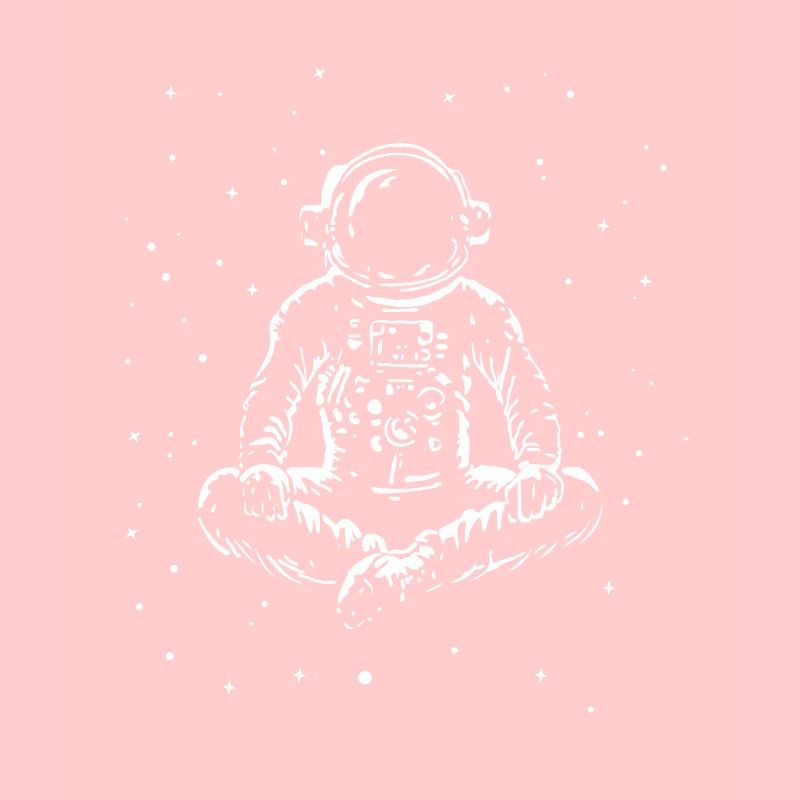 Astronaute faisant du yoga dans l’espace