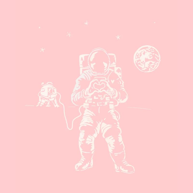 Astronaut Moon Space Spaceship Heart