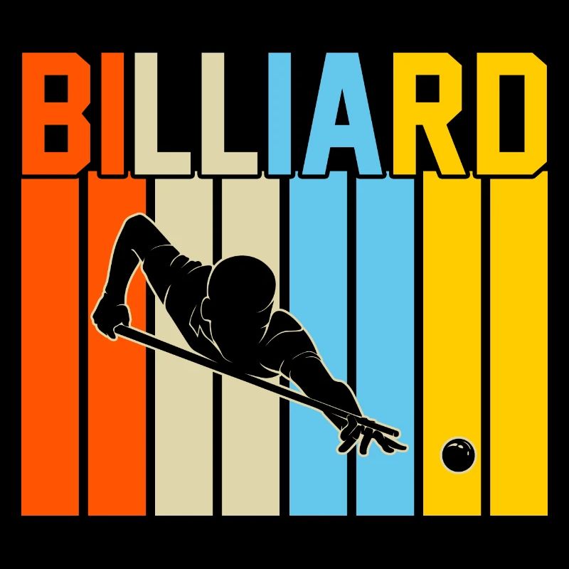 Billard Retro-Design Billard Geschenk