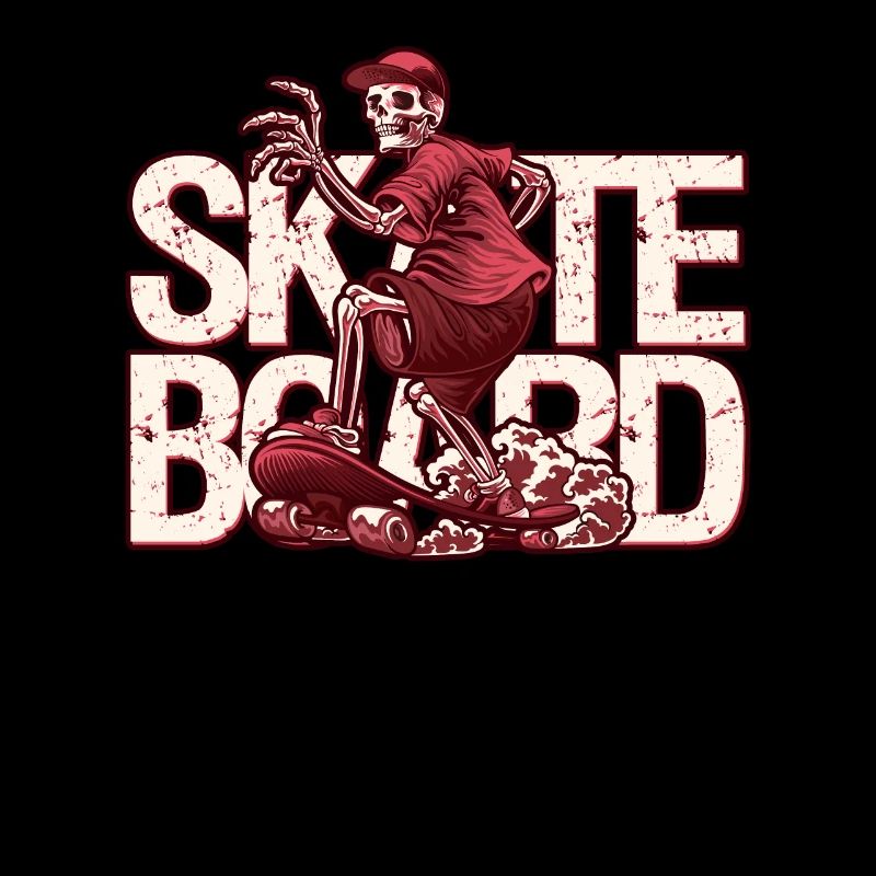 Skate Skeleton dans la conception de skateboarder