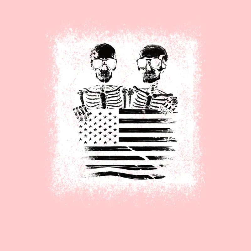 Conception du drapeau américain squelette