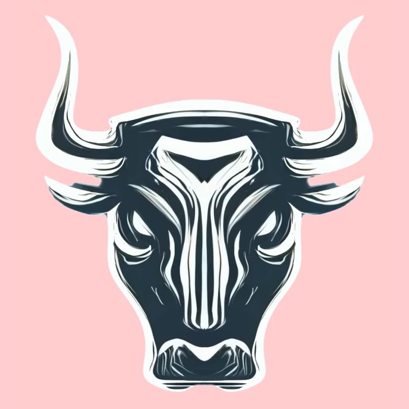 STILISIERTER, KANTIGER STIER