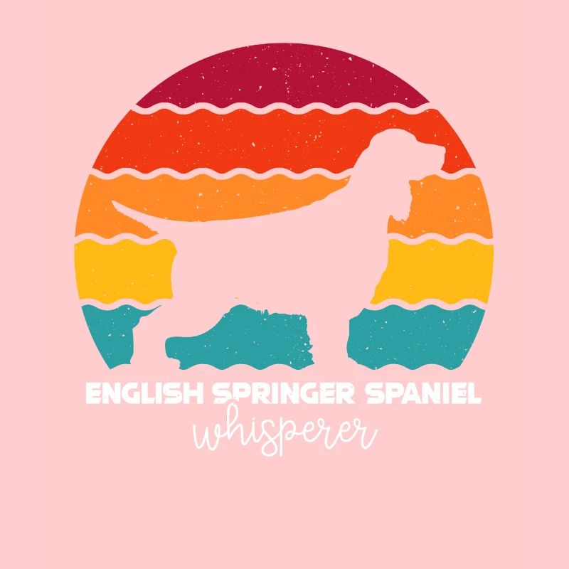 Englischer Springer Spaniel Flüsterer Retro Vintag