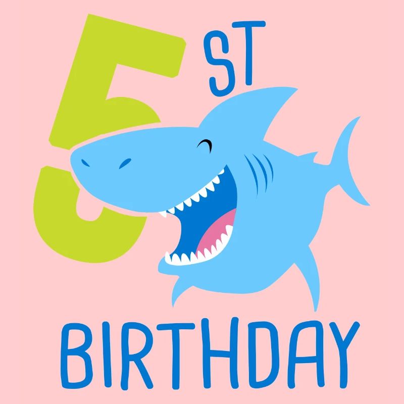5e anniversaire garçon 5 ans requin