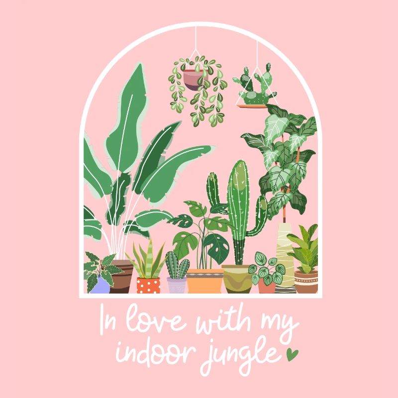 Amoureux de mes fleurs de plantes de jungle d’intérieur