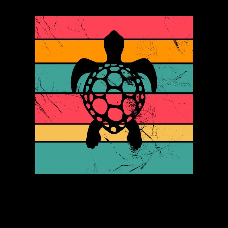 Turtle Retro Animal Sea Reptile Gift idea