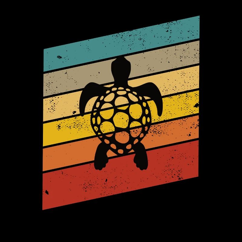 Turtle Retro Animal Sea Reptile Gift idea