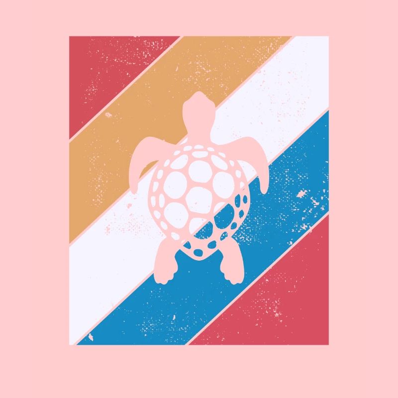 Turtle Retro Animal Sea Reptile Gift idea