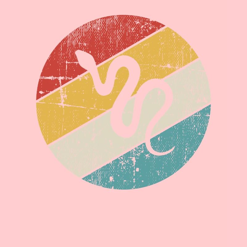 Snake Retro Reptile Python Idée cadeau