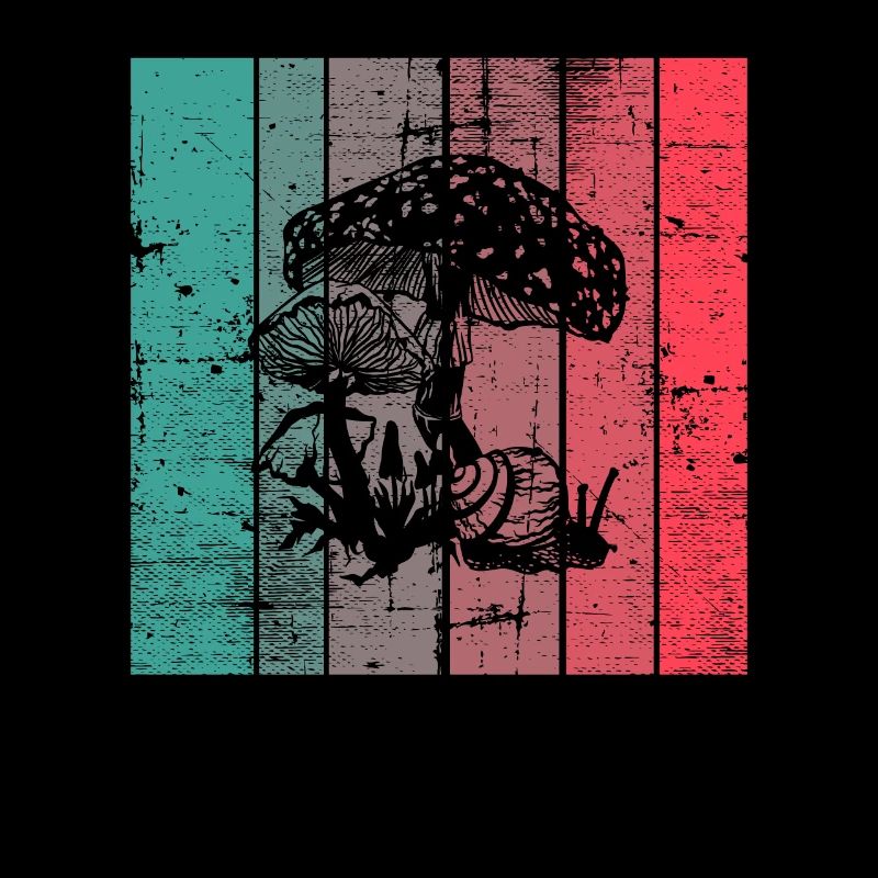 Champignon Rétro Champignons Cèpes Champignons Crapaud Tabouret Cadeau