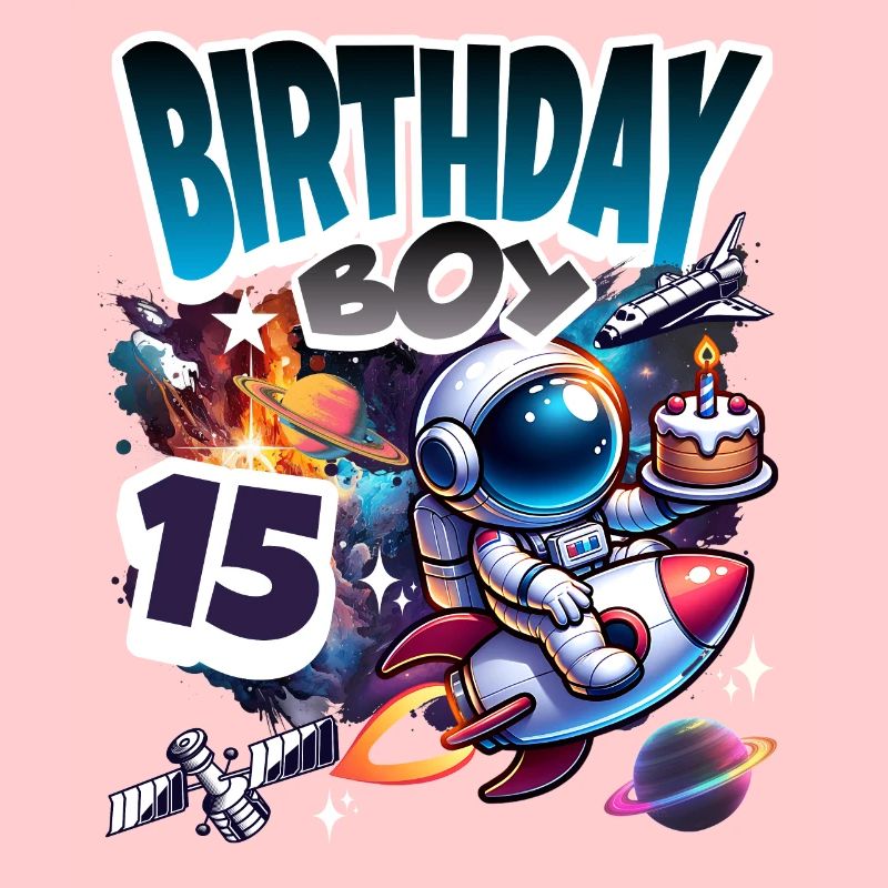 Astronaut 15. Geburtstag Weltall