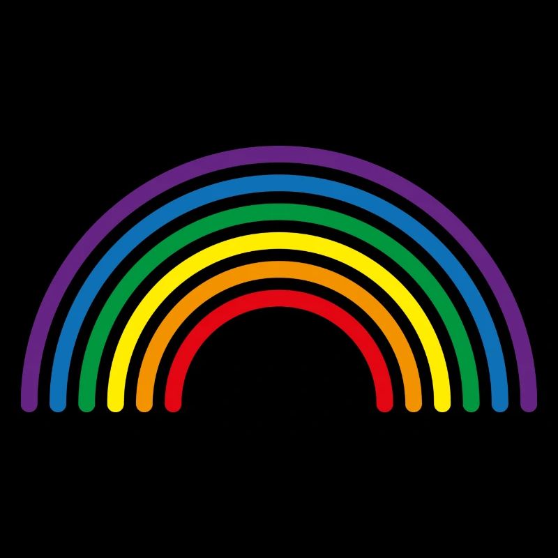 Rainbow Multi-Colour Lines