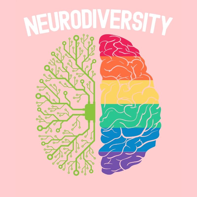 Neurodiversity Rainbow Autism Awareness ASD ADHD