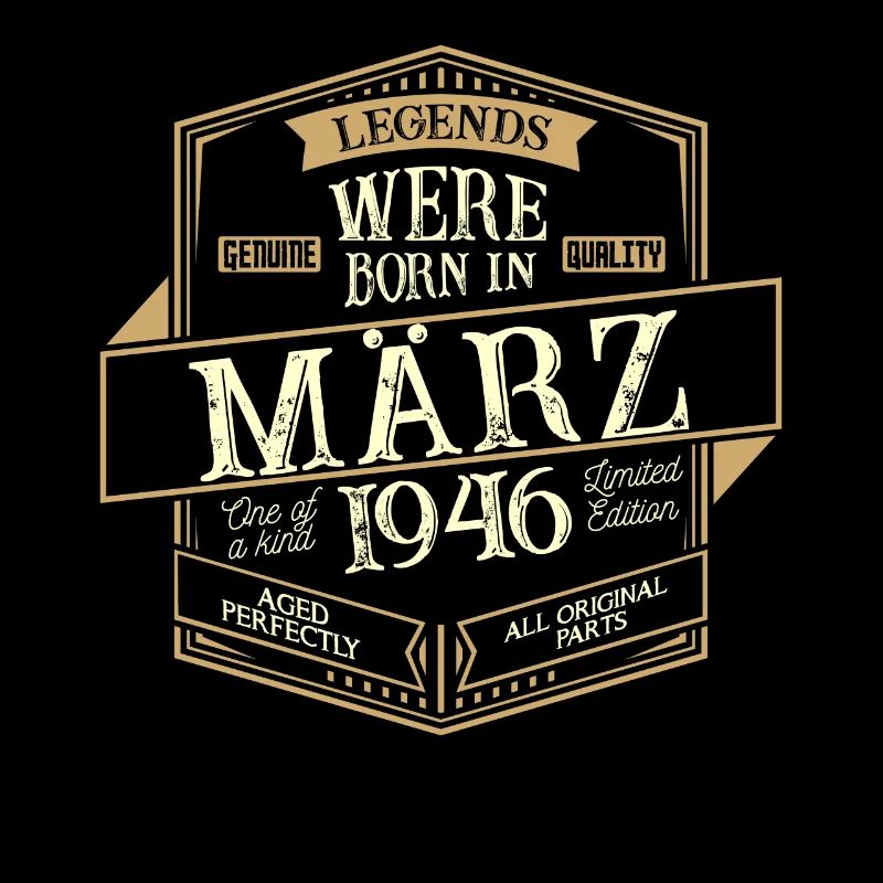 März 1946 Geburtstag Mann