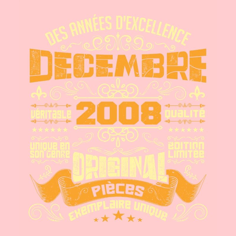 VINTAGE DÉCEMBRE 2008 ORIGINAL PIÈCES