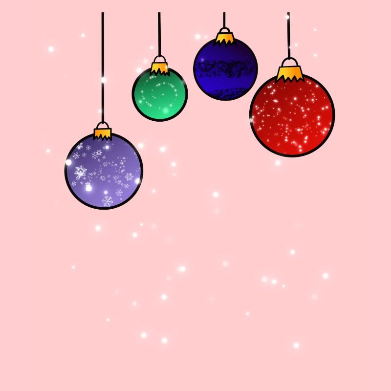 Boules d’arbre de Noël avec flocons de neige