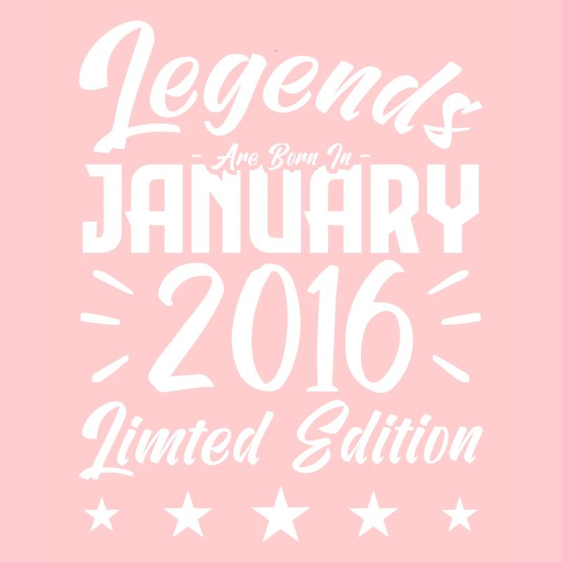 Geboren im Januar 2016. Geburtstagsgeschenk.