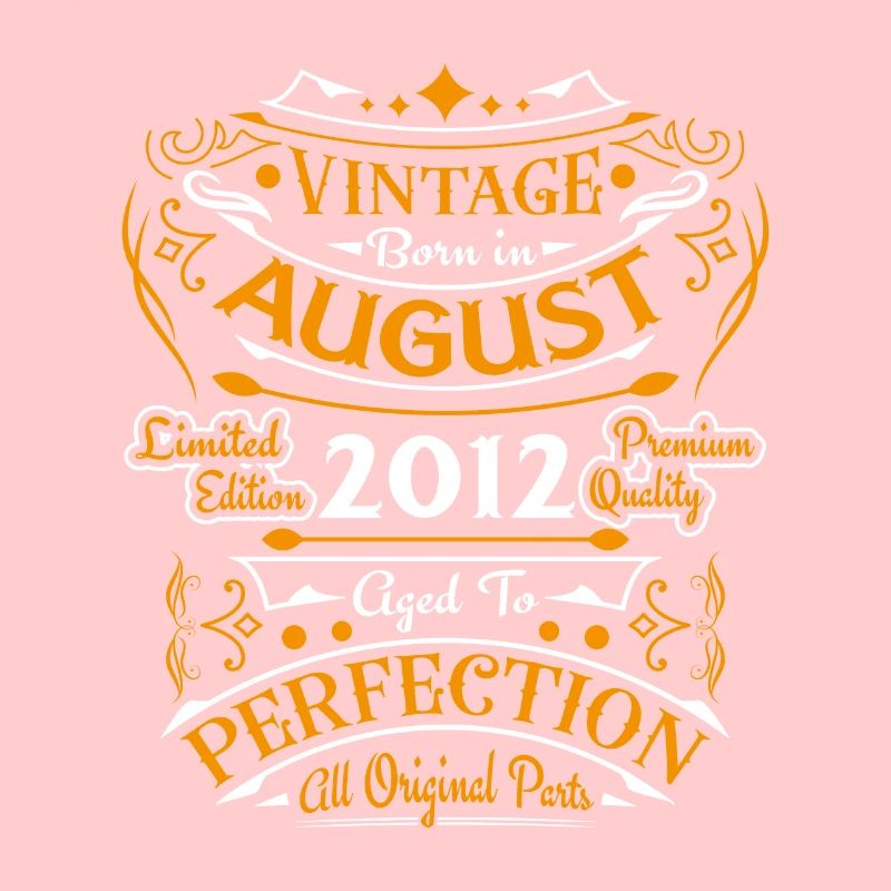 August 2012 Jubiläum 2012 Geburtstagsgeschenk