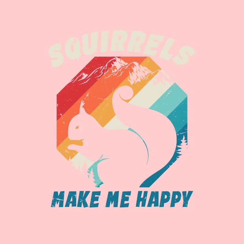 Retro Vintage Eichhörnchen für Eichhörnchenliebhaber