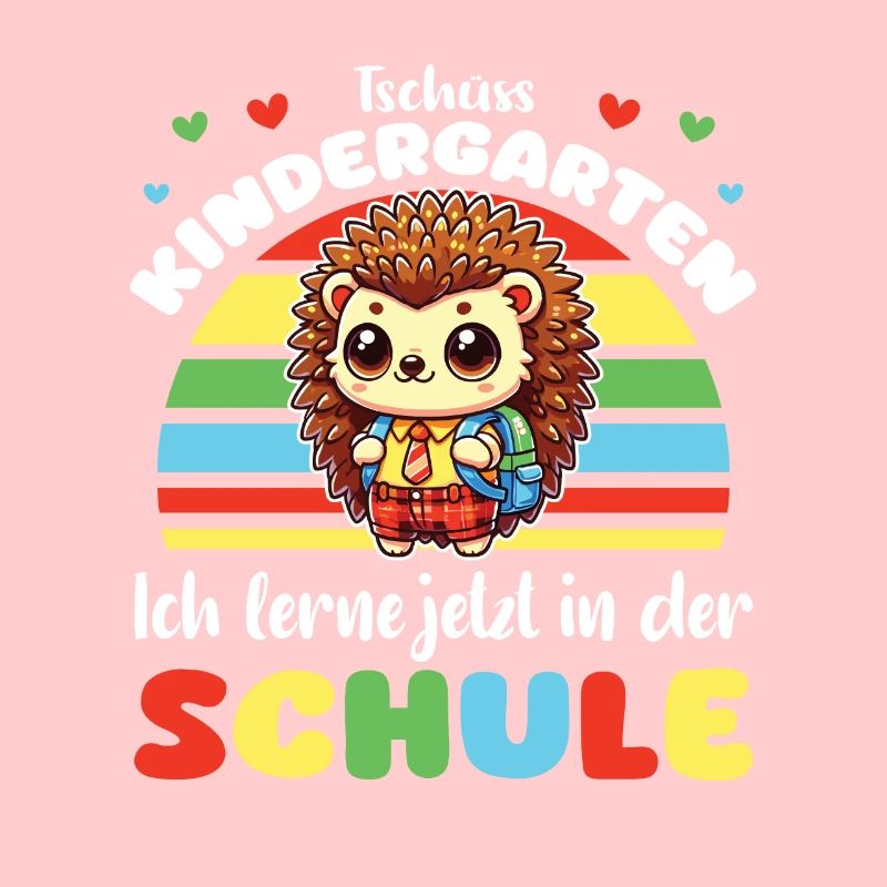 Tschüss Kindergarten ich lerne in der Schule